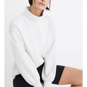 Madewell MWL Betterterry Relaxed Mockturtleneck Sweatshirt Sz XL